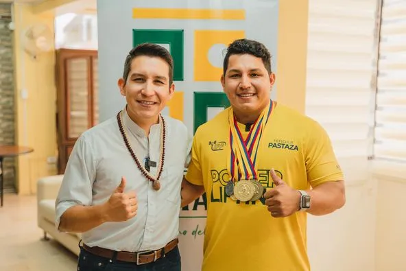 Jhosua Ibarra  un orgullo para la provincia y el Gobierno de Pastaza.