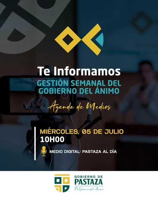 Este miércoles el encuentro semanal será con el medio digital PASTAZA AL DÍA.