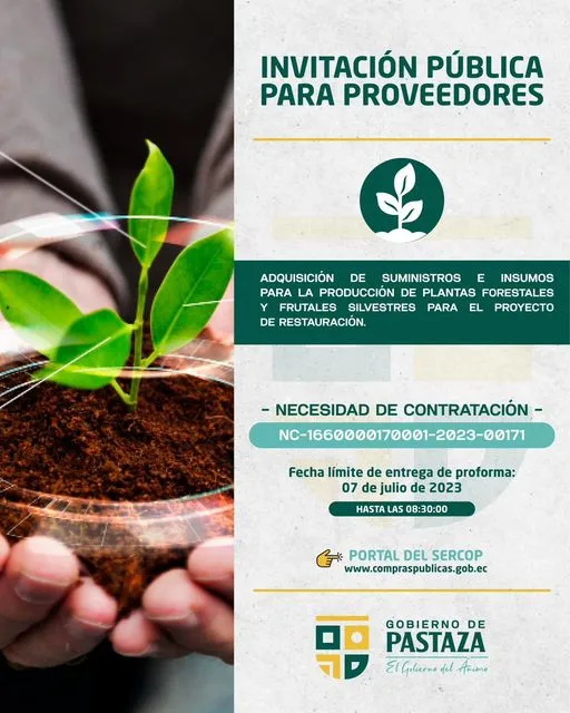 ¡Participa en nuestros procesos de contratación pública!