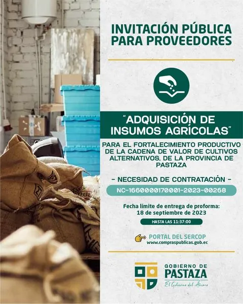 ¡Presenta tu oferta, ahora los procesos son transparentes, participa!