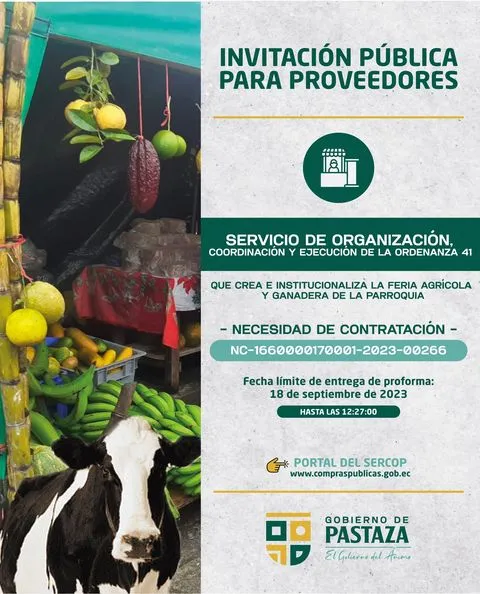 ¡Presenta tu oferta, ahora los procesos son transparentes, participa!