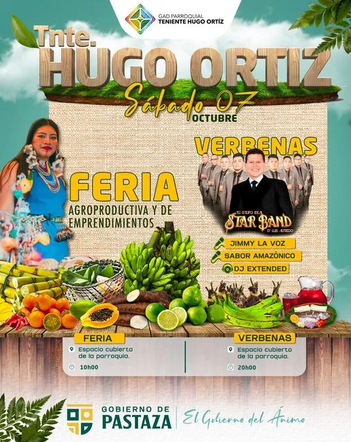 ¡Feria productiva y verbenas en Teniente Hugo Ortiz!