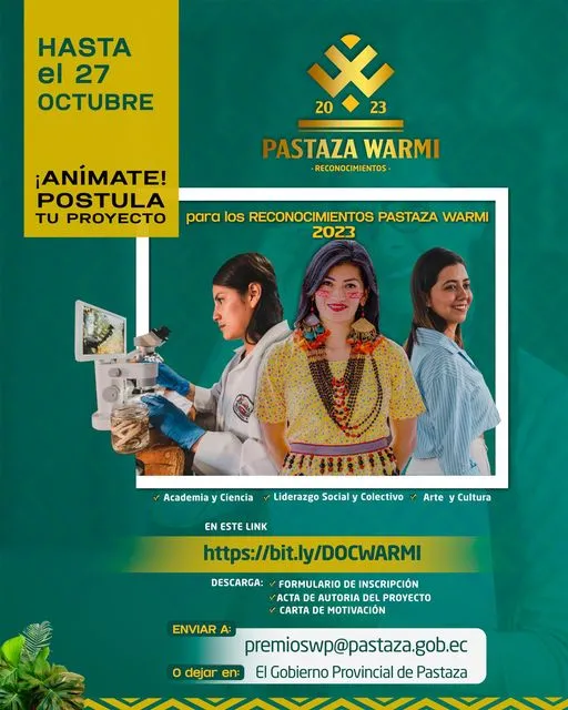 INVITACIÓN A LAS MUJERES DE PASTAZA