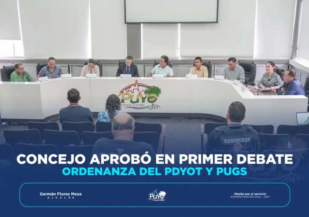 Concejo Municipal aprueba en primer debate ordenanza PDYOT y PUGS