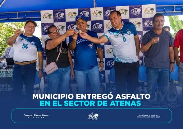 Municipio entregó asfalto en el sector Atenas