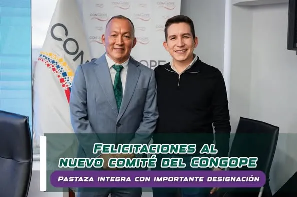 ¡André Granda Prefecto de Pastaza integra el nuevo Comité Ejecutivo del CONGOPE 2025–2027!
