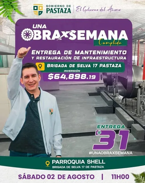 Sin detenerse !!! Vamos por la 31 en #UnaObraXSemana.
