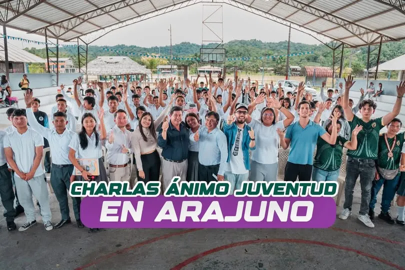 ¡Las charlas para los jóvenes de #Pastaza llegaron a Arajuno!