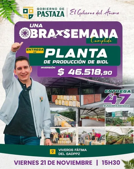 Qué alegría por Pastaza..