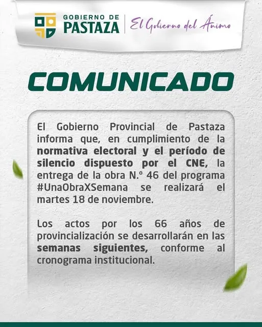 Importante información a la ciudadanía