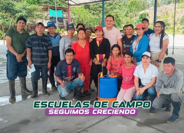 La Escuela de Campo Semilla de Oro continúa fortaleciendo la producción agrícola en la comunidad Chontayaku, Santa Clara.